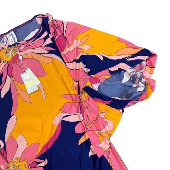 NEW Trina Turk Breeze Classic Floral Tunic Size Medium - Picture 6 of 9